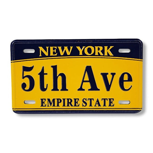 License Plate "5th Ave Flat Fridge Magnet