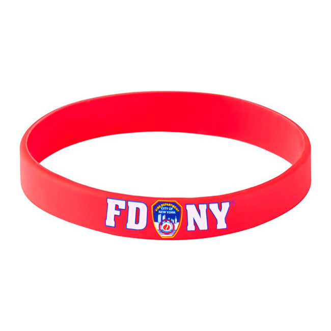 Official Red FDNY Rubber Bracelet (2 Colors)