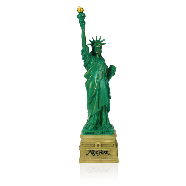 Miniature Statue of Liberty Replica w/ Brick Base | Statue of Liberty Souvenir (2 Sizes)