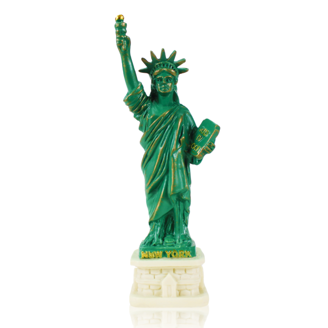 4in NYC Statue of Liberty Replica Statue w/ Brick Base | New York City Souvenir | NYC Souvenir Travel Gift