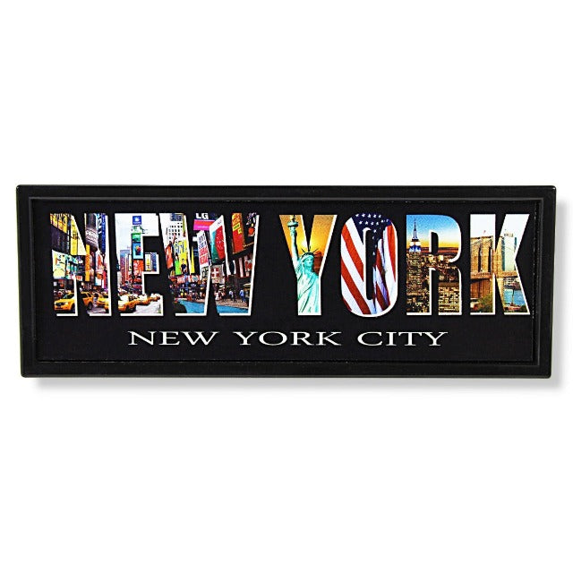 Vinyl Print "NEW YORK" Popular Monuments Magnet