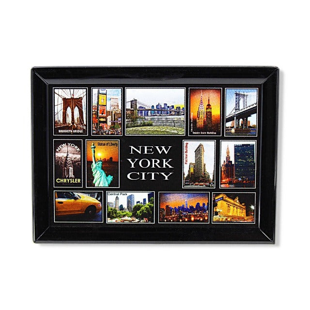 Vinyl Print "NEW YORK CITY" Popular Monuments Magnet