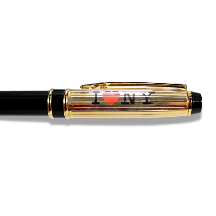 Gold-Black I Love NY Pen | Corporate I Love NY Gift