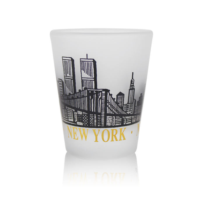 Matte Skyline New York Shot Glass | NYC Shot Glass