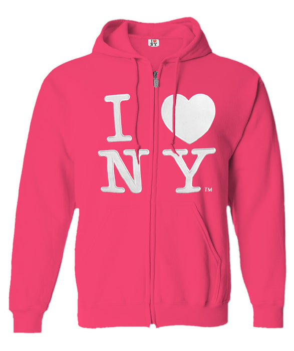 Embroider Zip-up I Love NY Hoodie | I Heart NY Hoodie (5 Colors)