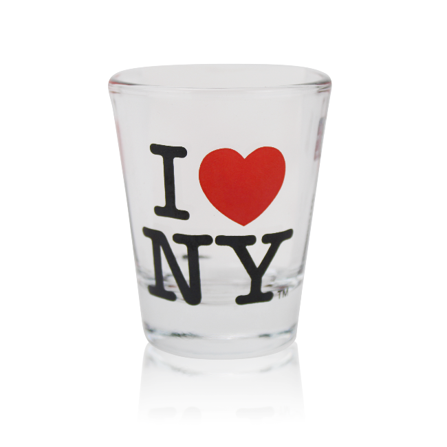 Clear I Love NY Shot Glass | I Heart NY Souvenir | I Love NY Gift