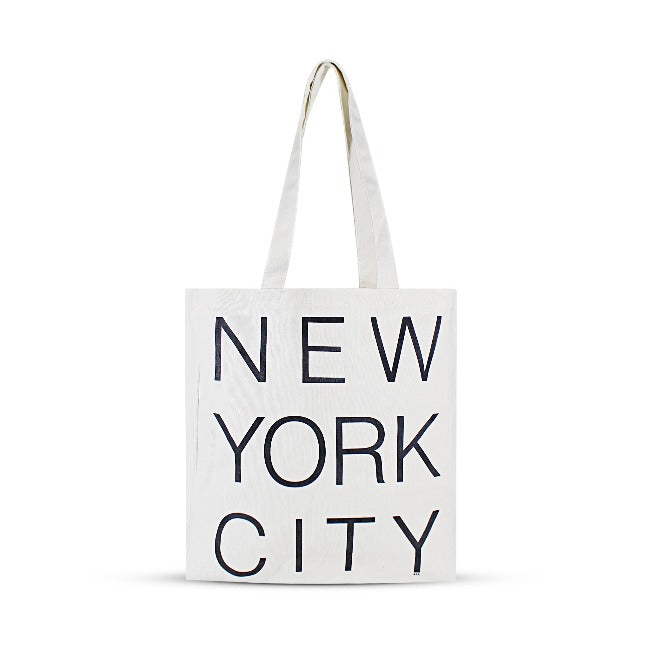 Long Handle "NEW YORK CITY"  Canvas Tote Bag (17x14in) | NYC Souvenirs
