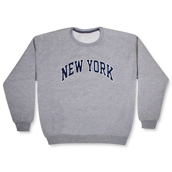 College Gray New York Sweatshirt | NYC Sweatshirt