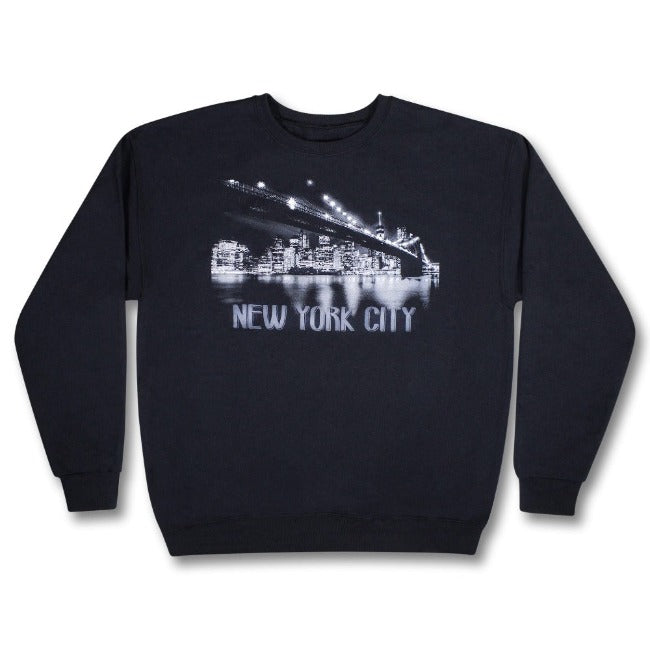 Lighted Skyline New York Sweatshirt | NYC Sweatshirt