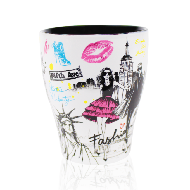 12oz. Spoon-Mug in High Fashion Design New York Mug