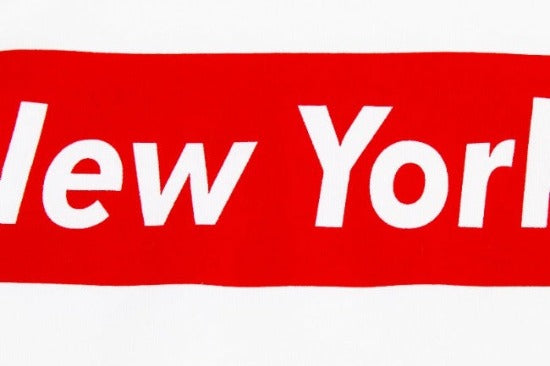 Box Logo White New York Hoodie | NYC Hoodies