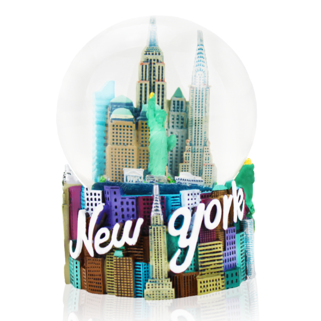 Cityscape "NEW YORK" Snow Globe | New York City Souvenir (4 Sizes)