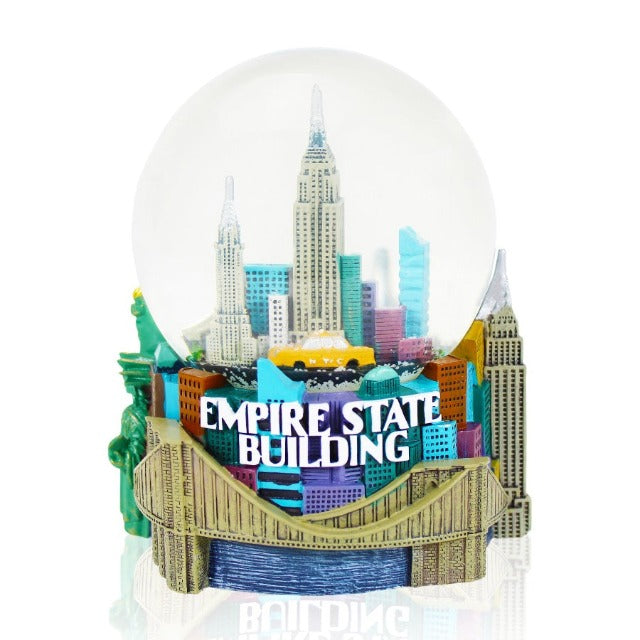 120MM Jumbo Musical "Empire State Building" New York Snow Globe | NYC Snow Globe | New York Gift
