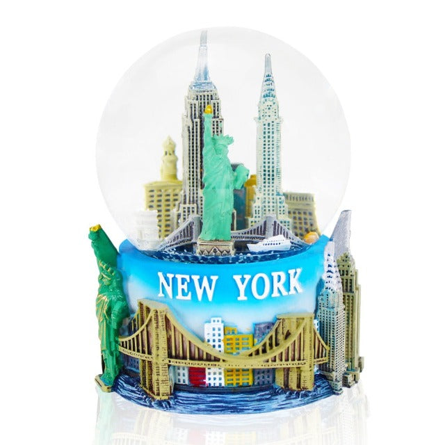 Cityscape "NEW YORK" Brooklyn Bridge Snow Globe | NYC Snow Globe | New York Gift (3 Sizes)