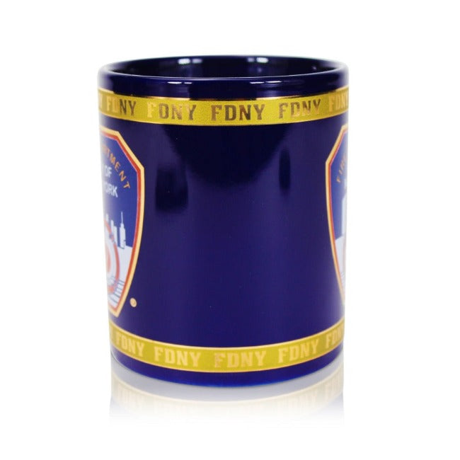 Official Chief FDNY Mug Blue w/ Gold Trim (3 Sizes)