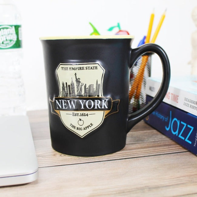 15oz. Tall Seal of New York Ceramic JUMBO New York Mug | New York City Souvenir