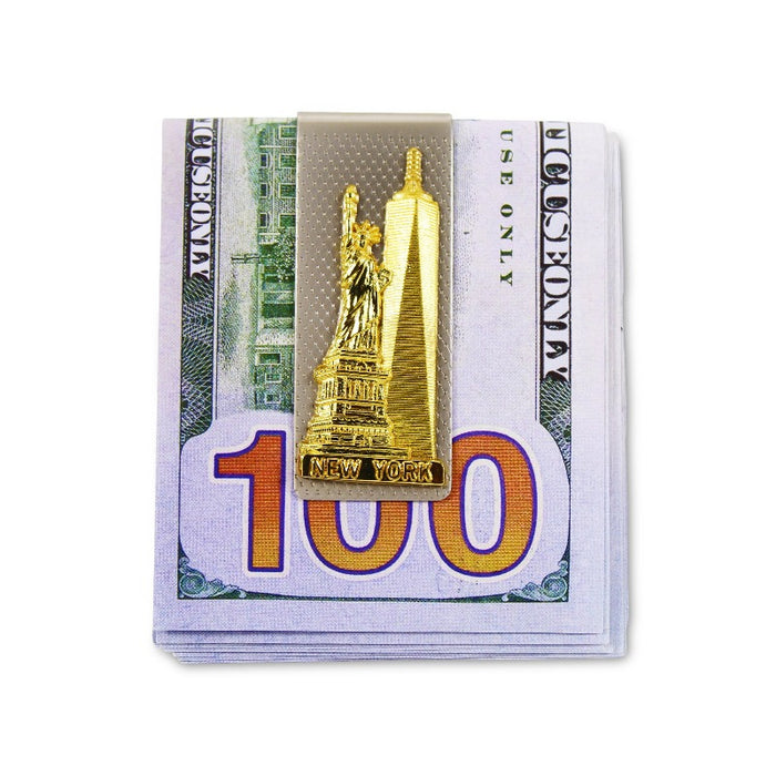 Statue of Liberty Freedom Tower "New York" Money Clip Wallet | New York Souvenir