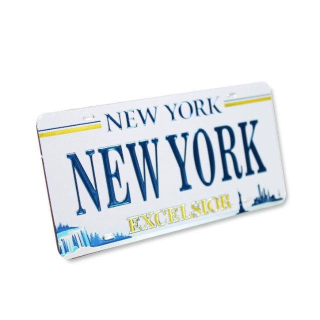 NEW Holographic "NEW YORK City" License Plate Fridge Magnet