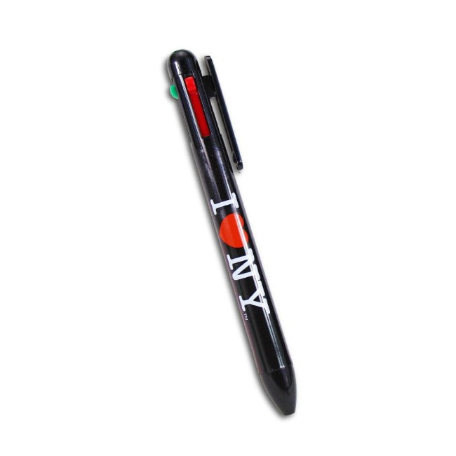 Retractable " I Love NY" Multi-Color Ballpoint Pen | NYC Souvenir