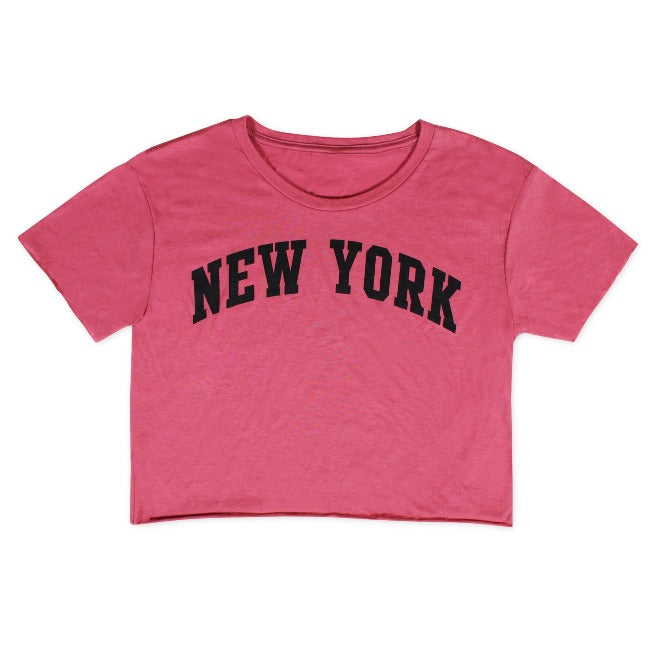 New York Crop Top | New York T-Shirt | NYC T-Shirt (5 Colors)