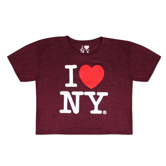 I Love NY Women's Crop Top T-Shirt | I Heart NY T-Shirts | New York Crop Top (5 Colors)