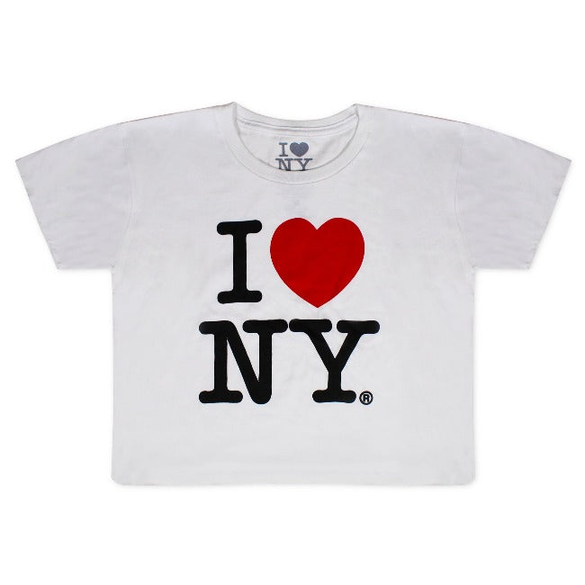 New York Printed Ringer Crop T-shirt