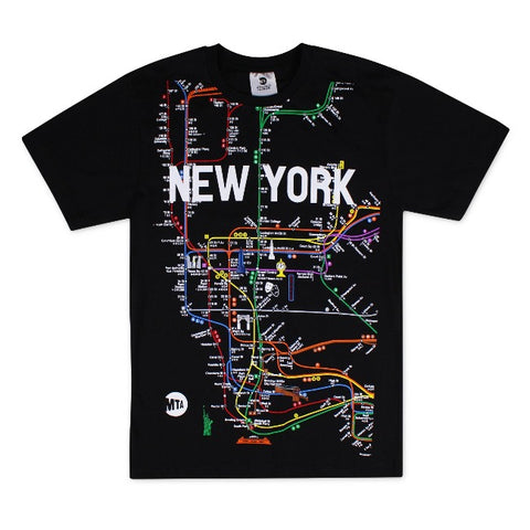Licensed MTA T-Shirt | NYC Subway T-Shirt (3 Colors) — Black