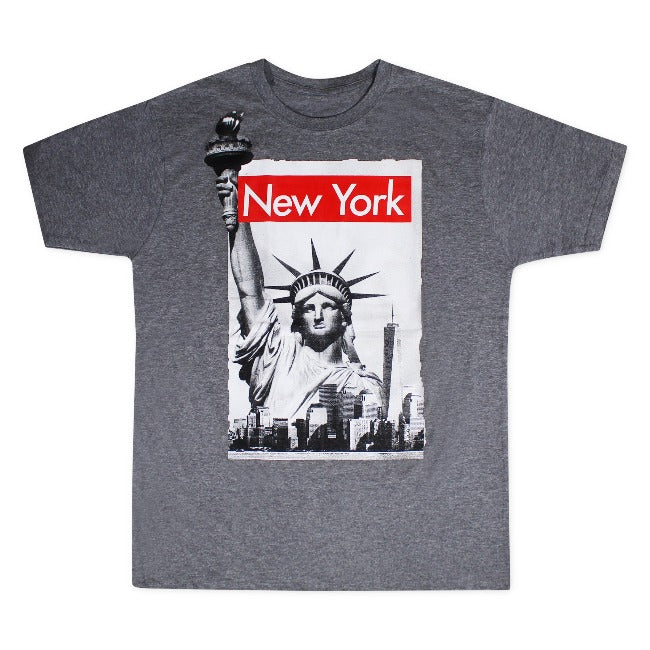 Box Logo Statue of Liberty T Shirt | New York Shirt (3 Colors)[S-3XL]