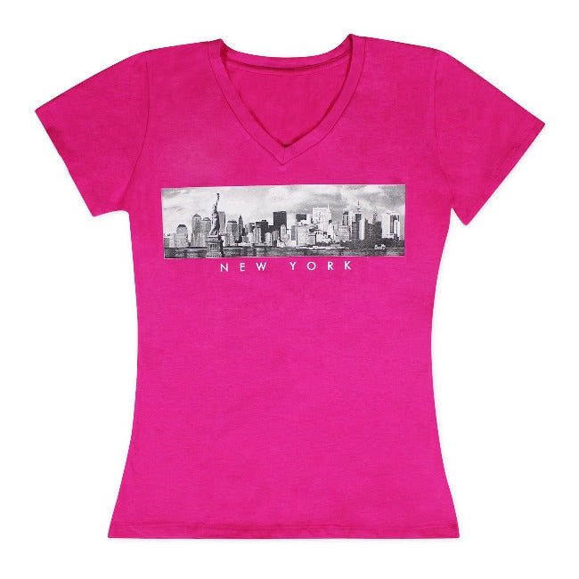 Women's New York Skyline Tee l New York T-Shirt | NYC Shirt (2 Colors)