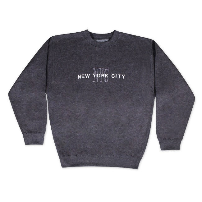 Embroidered NYC Monogram New York Sweatshirt | NYC Sweatshirt (8 Colors)