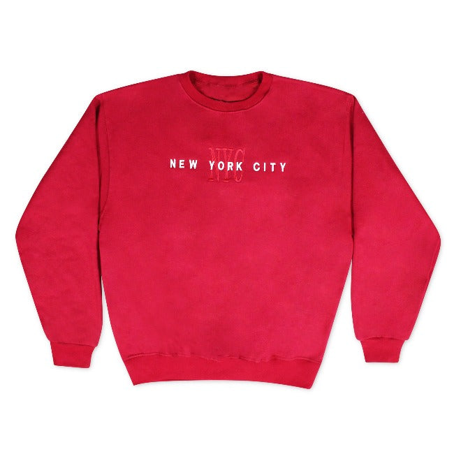 Embroidered NYC Monogram New York Sweatshirt | NYC Sweatshirt (8 Colors)