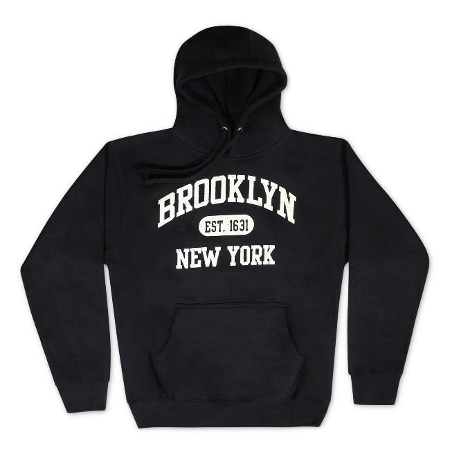 Black Brooklyn EST. New York Hoodie | NYC Hoodie