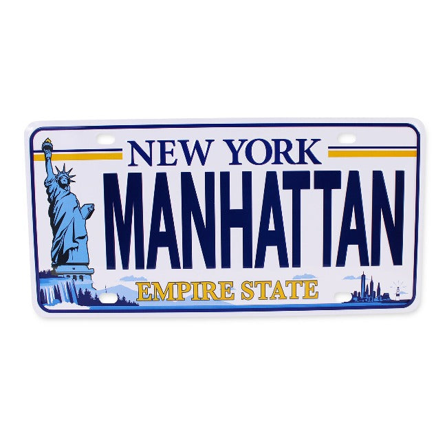 Official New York "Manhattan" License Plate | Collectible NYC Souvenir Plate