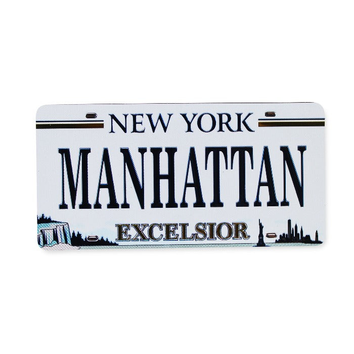 License Plate "Manhattan" Flat Fridge Magnet