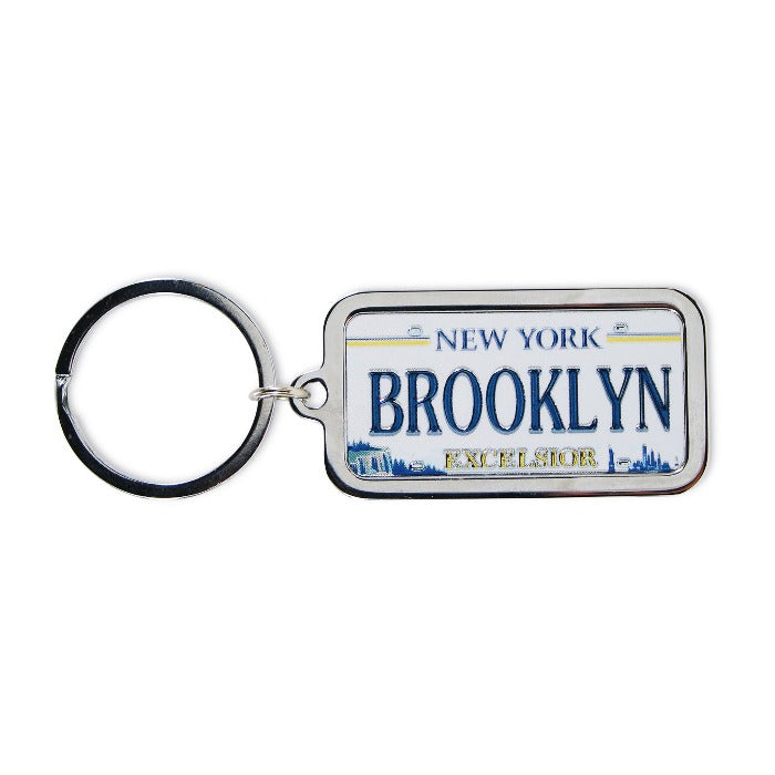 Holographic Acrylic "BROOKLYN" License plate Keychain