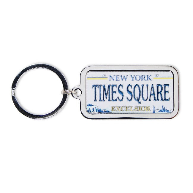Holographic Acrylic “TIMES SQUARE” License Plate Keychain