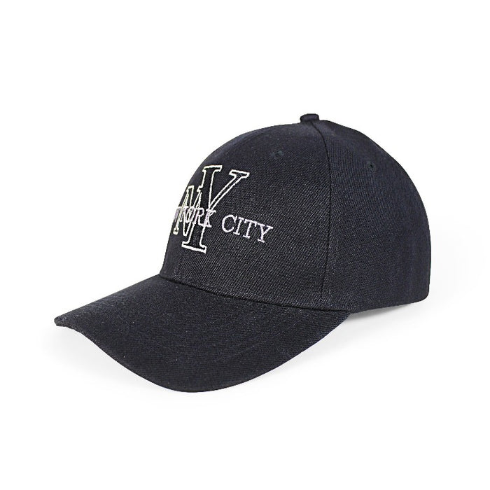Monogram NY Cap | "New York City" Smart Hat w/ Velcro Strap | NYC Hat (2 colors)