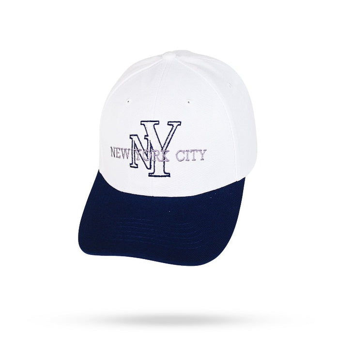 Monogram NY Cap | "New York City" Smart Hat w/ Velcro Strap | NYC Hat (6 colors)