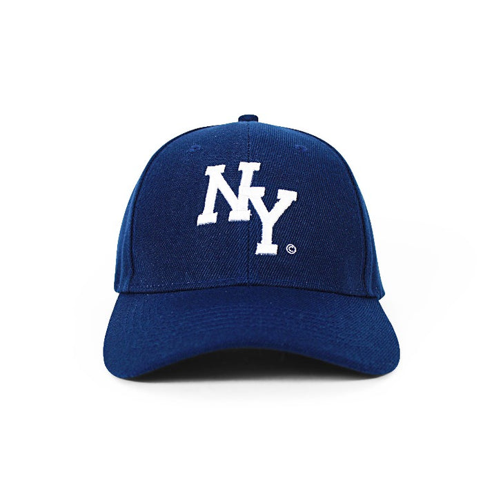 Monogram "NY" Cap | Classic Velcro-back Curved Bill Smart New York Hat | Unisex NYC Hat