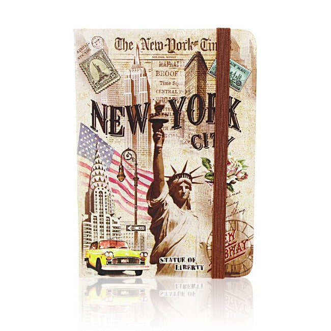 4x5.5in New York Times Style "NEW YORK CITY" Monuments Journal (Lined) | New York City Souvenir | NYC Souvenir Travel Gift