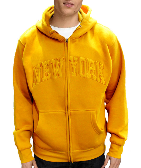 Embroidered Zip-up New York Hoodie | NYC Hoodie (5 Colors)