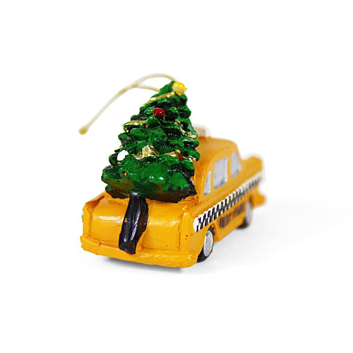 NYC Taxi Ornament | New York Ornament (2.5x1in)