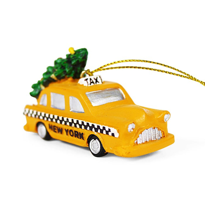 NYC Taxi Ornament | New York Ornament (2.5x1in)