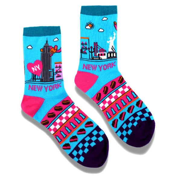 Monuments & Themes of New York Socks (3 Colors) | Fun NYC Socks