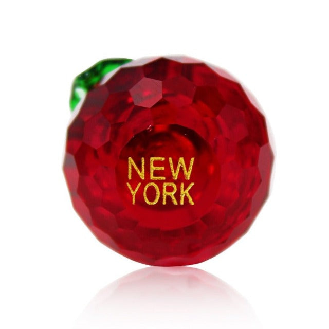 Big Apple "NEW YORK" Engraved Crystal (3 sizes) | New York Souvenirs