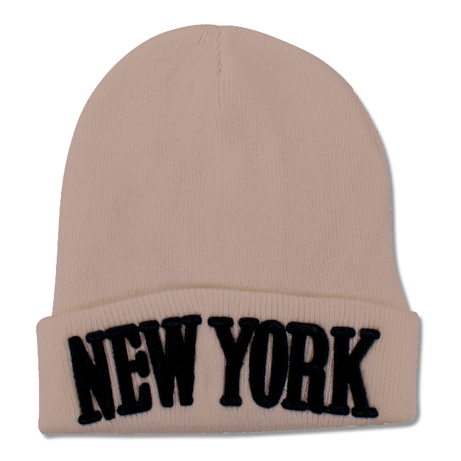 Embroidered NEW YORK Beanie | NY Beanie Hat (4 Colors)
