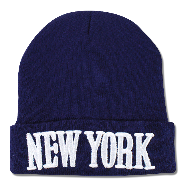 Embroidered NEW YORK Beanie | NY Beanie Hat (4 Colors)