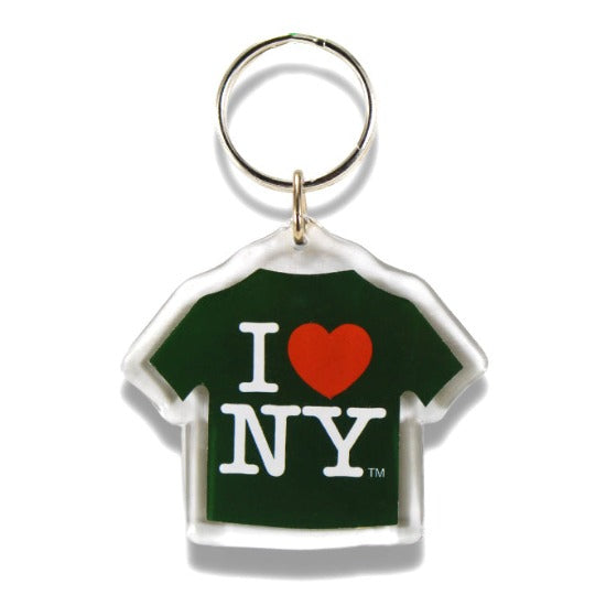 T-Shirt "I Love NY" Plastic Keychain | NYC Souvenir (5 Colors)