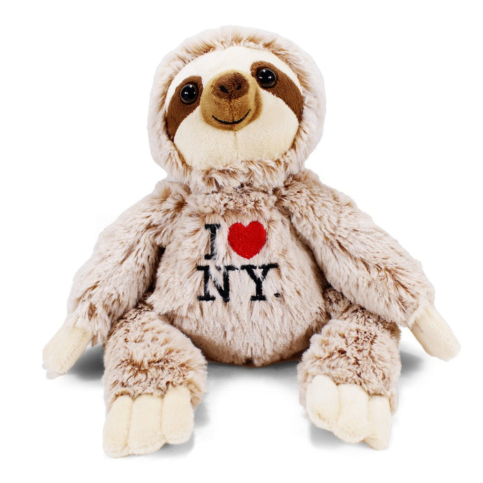 Sloth Stuffed Animal I Love NY Gift | I Love NY Toy (3 Sizes)