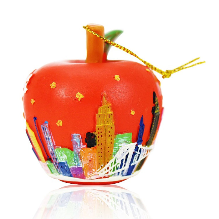 Full Color Skyline "The Big Apple" New York Christmas Ornament (2 Sizes) | NYC Ornaments